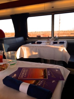 First breakfast on train